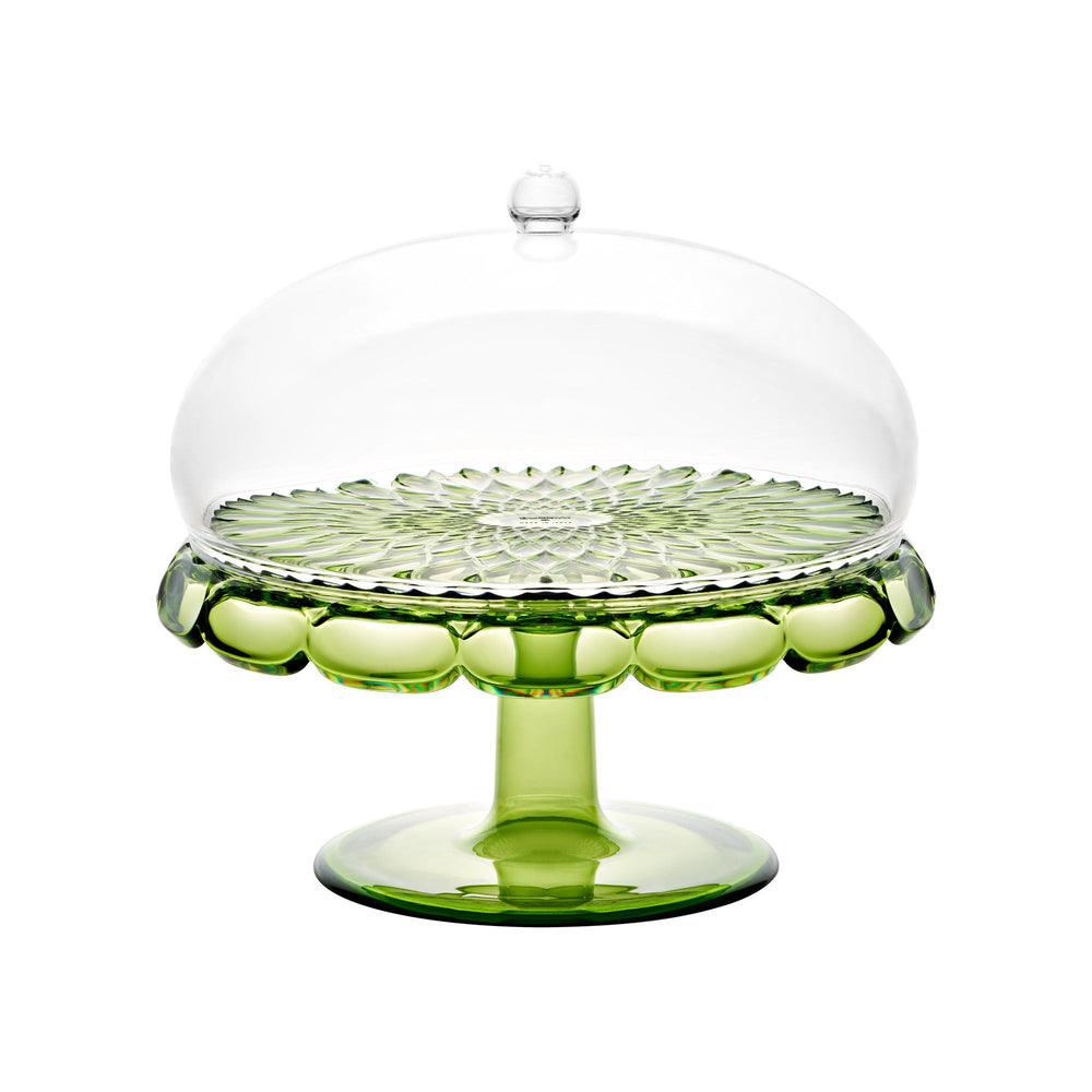 Guzzini Vanity small cake stand with dome, water lily green