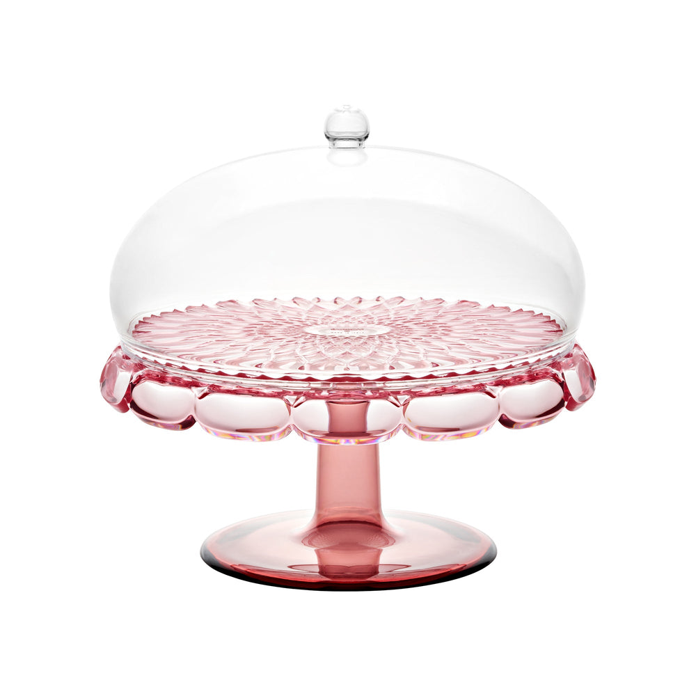 Guzzini Vanity small cake stand with dome, flamingo pink
