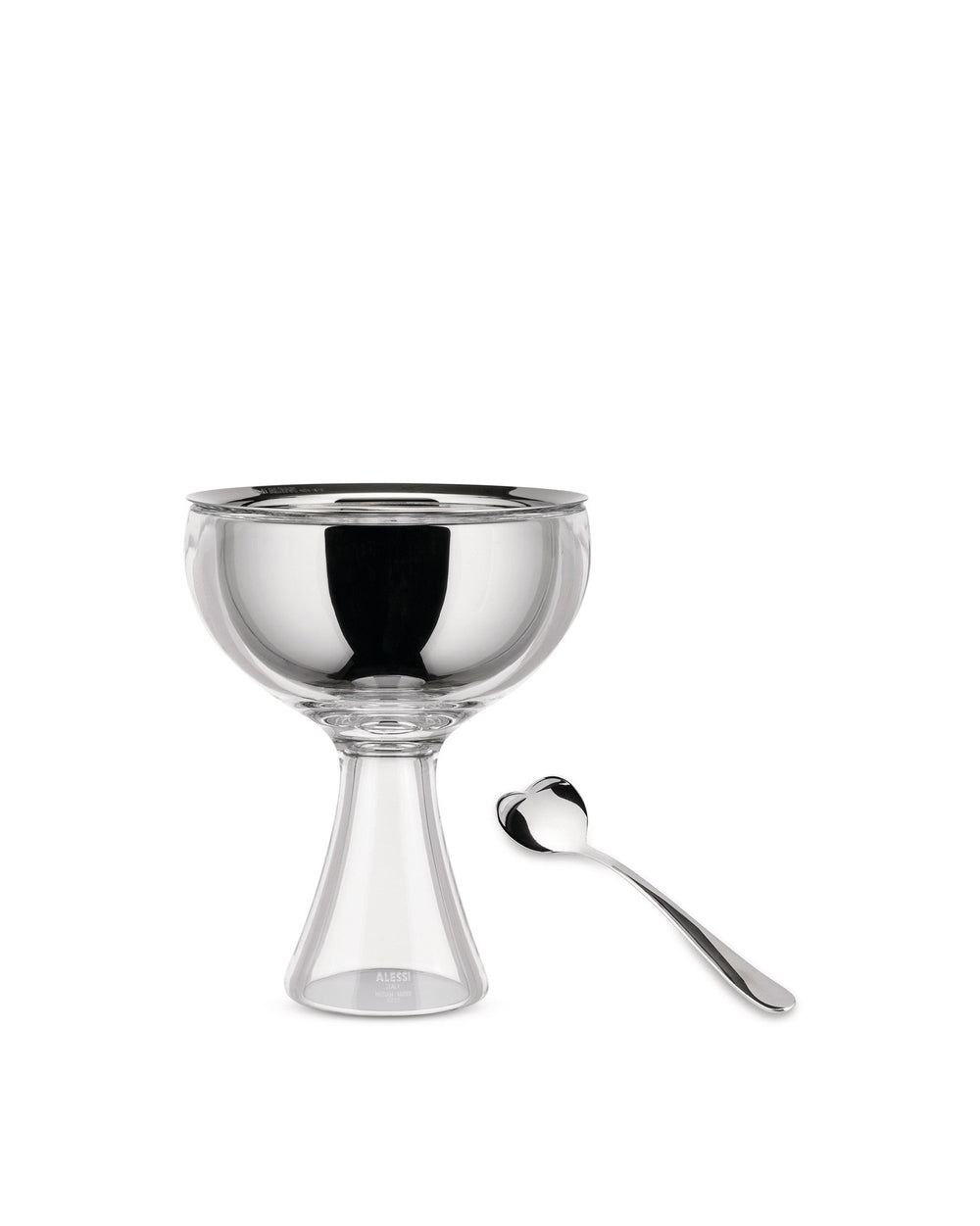 Alessi Big Love ice cream bowl and spoon AMMI01S1
