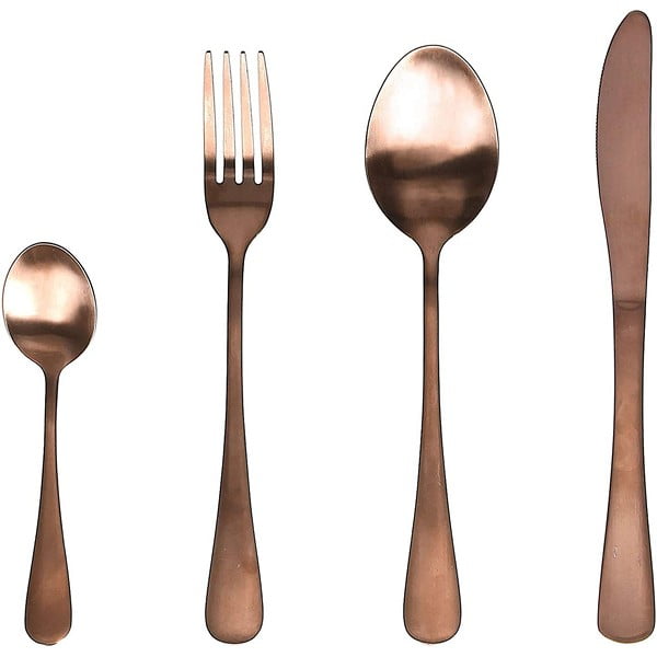Odette 24-Piece Cutlery Set – Copper Tone