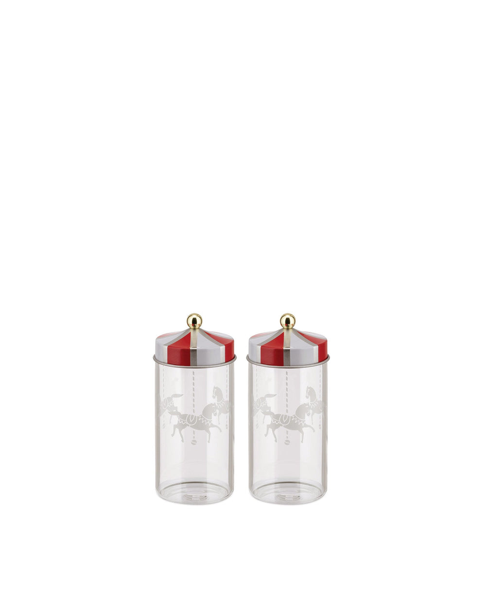 Alessi Circus spice jars set of 2 MW68S2