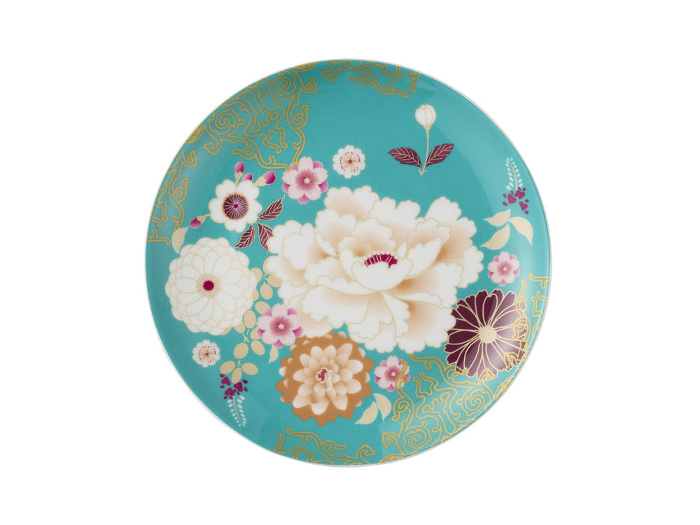 Kimono Cake Plate 20 cm – Teal