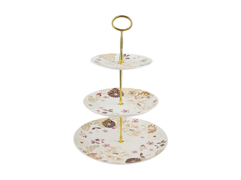 Maxwell & Williams Kimono three tier cake stand
