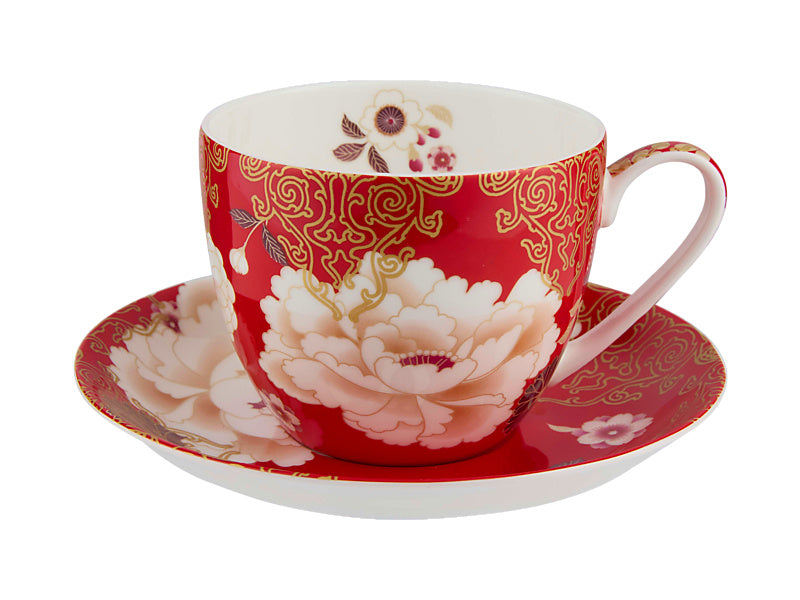 Maxwell & Williams Kimono cup and saucer red